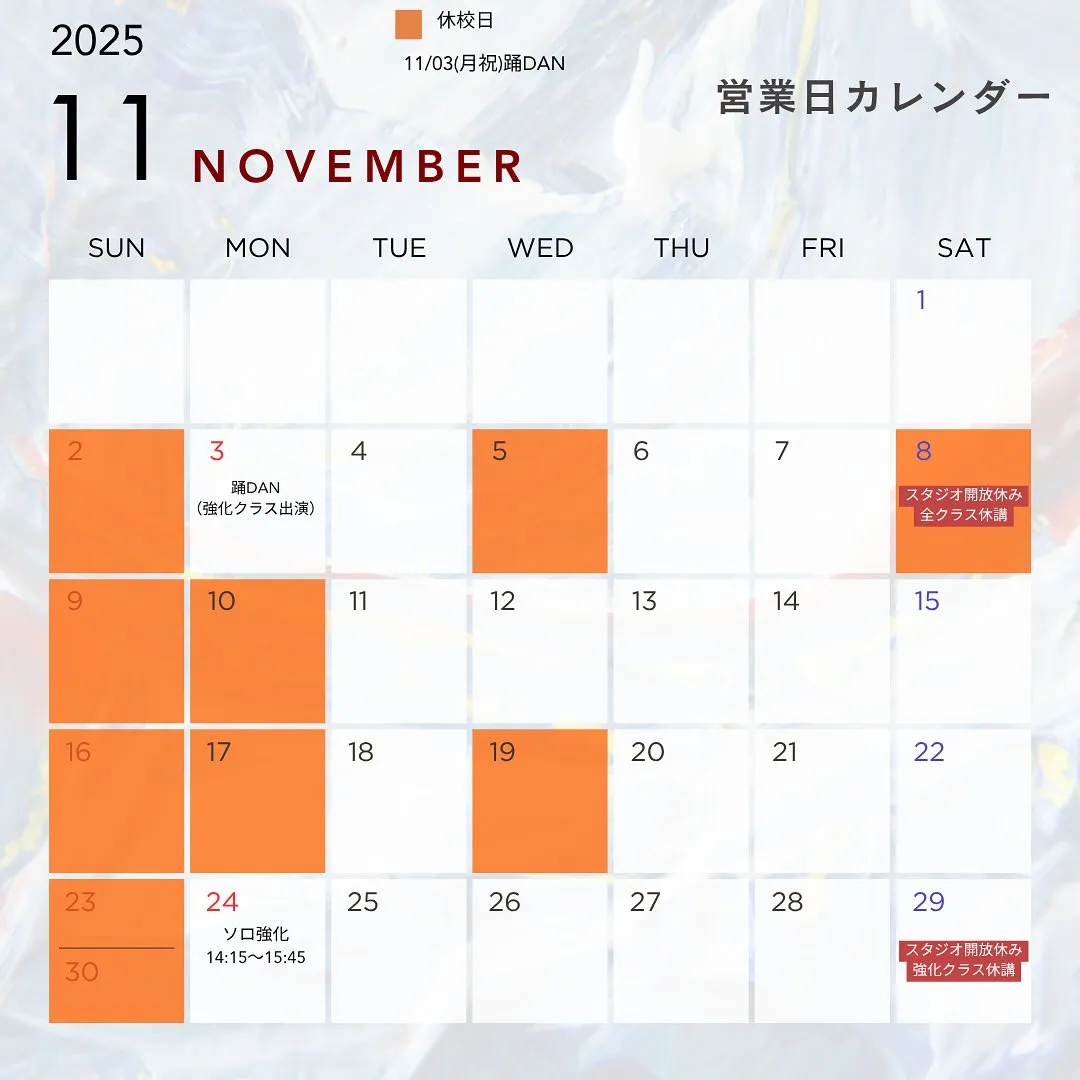 ✨Monthly Schedule✨