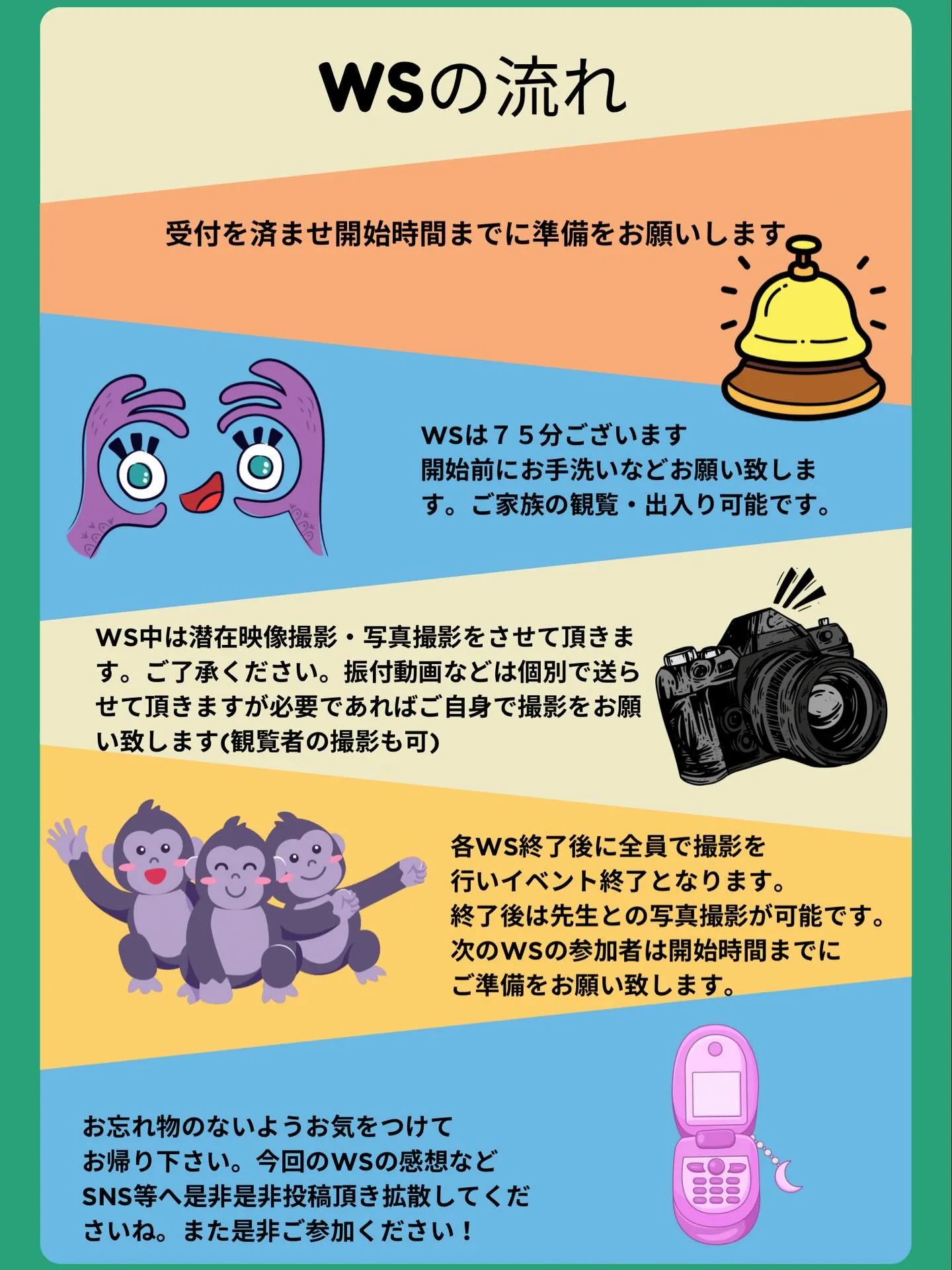 年末のWS当日の流れ