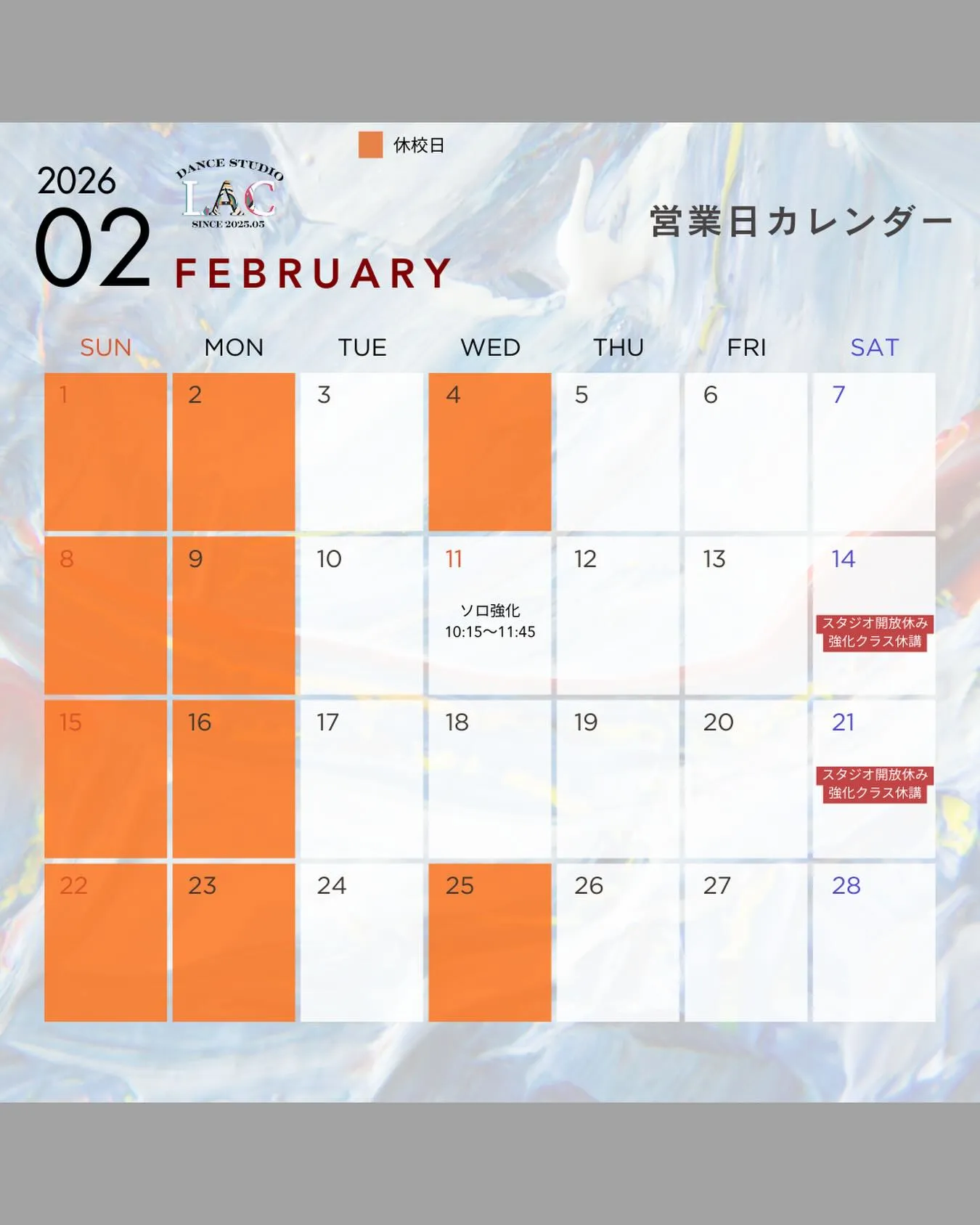 ✨Monthly Schedule✨