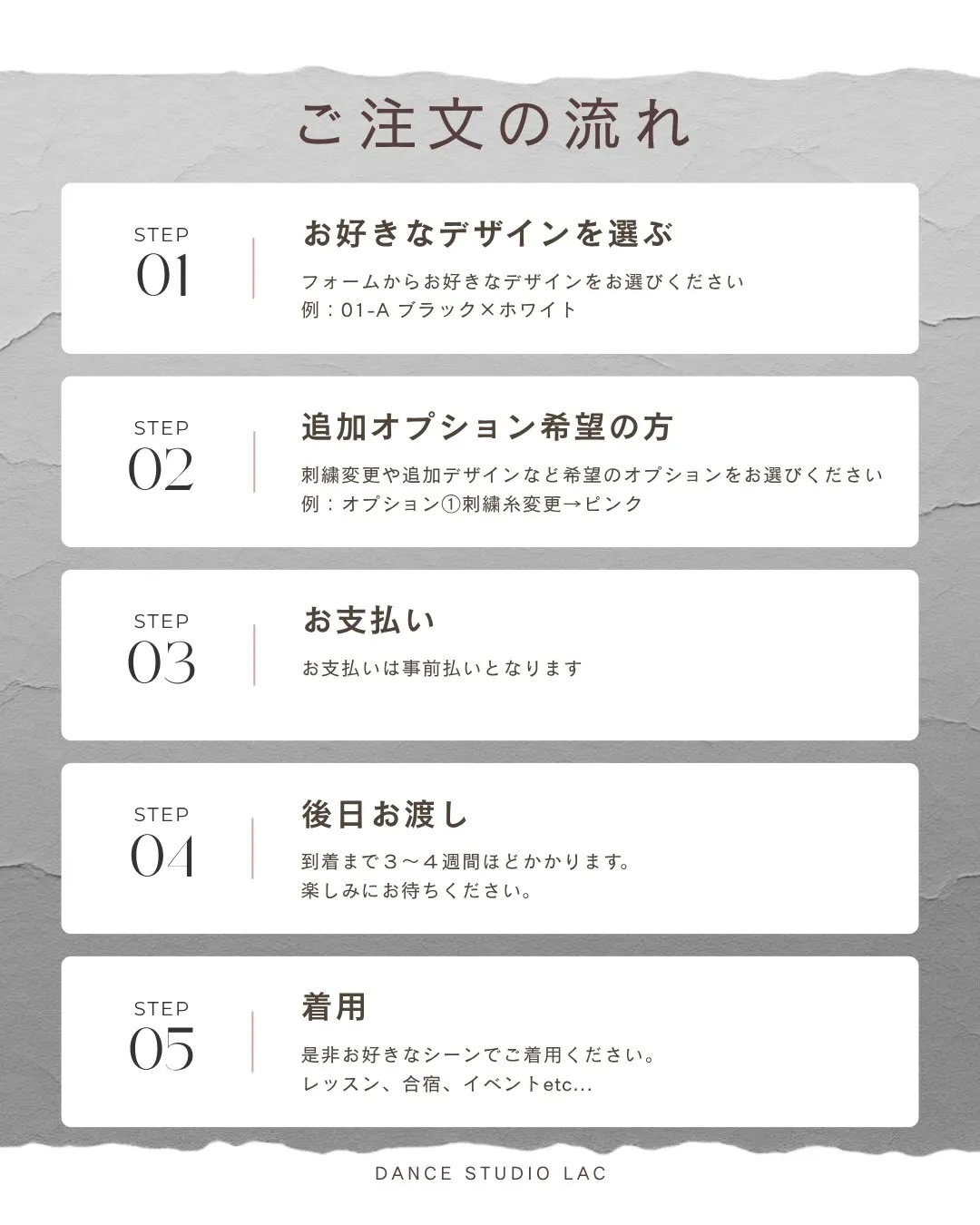ご注文の流れ